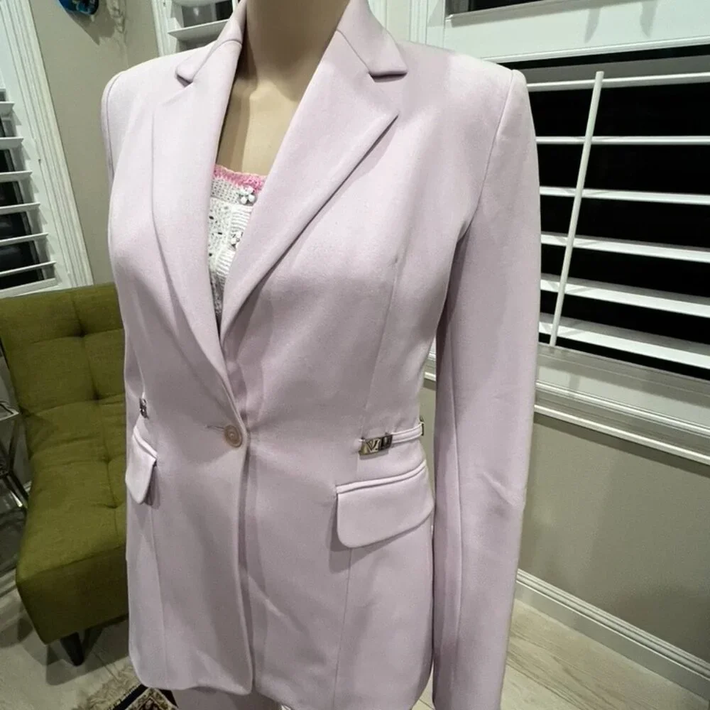 Vertigo Paris Lilac Pants Suite Size: X Small - Picture 6 of 16